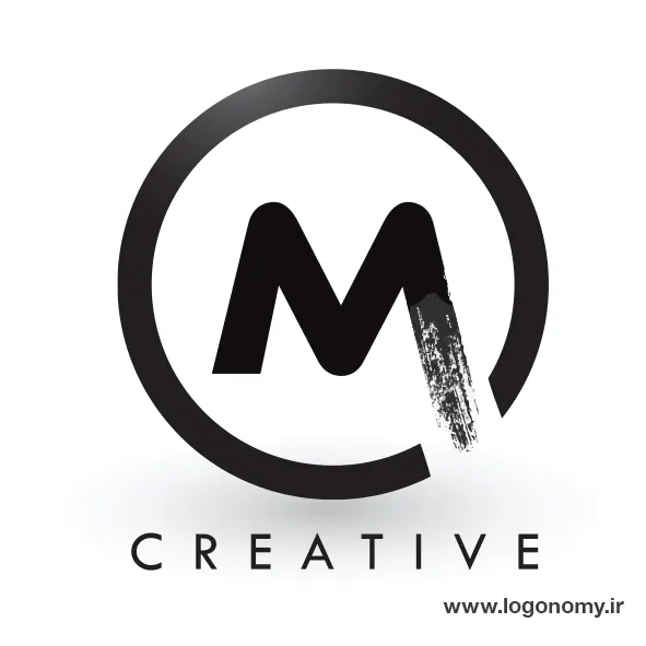 طراحی حرف M برای لوگوی پیج اینستاگرام